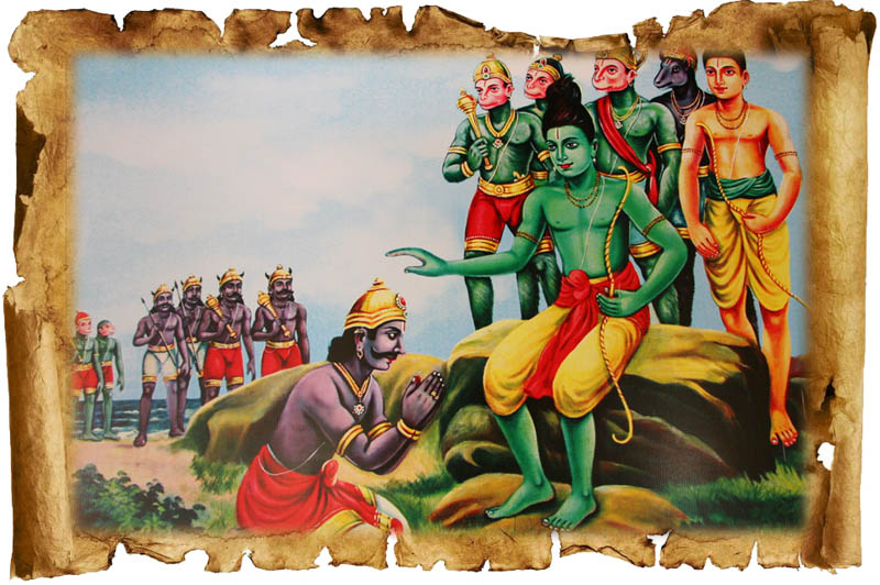 Vibhishna Surrenders Rama