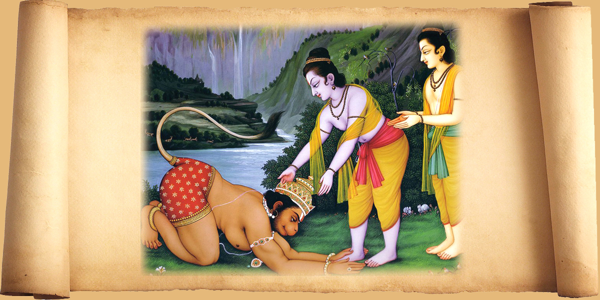 Rama meets hanuman