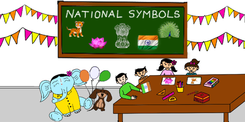 indian national symbols clipart