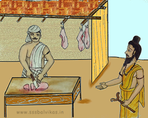 Sanyasi meeting the butcher