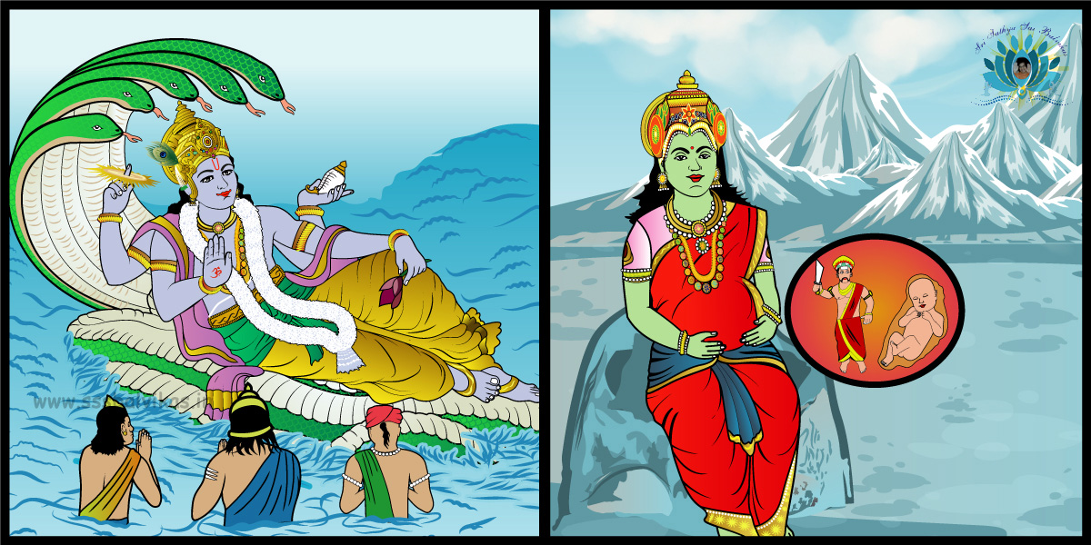 വക്രതുണ്ഡ മഹാ → Story of Ganesha and Sindhurasura-ma - Sri Sathya Sai  Balvikas