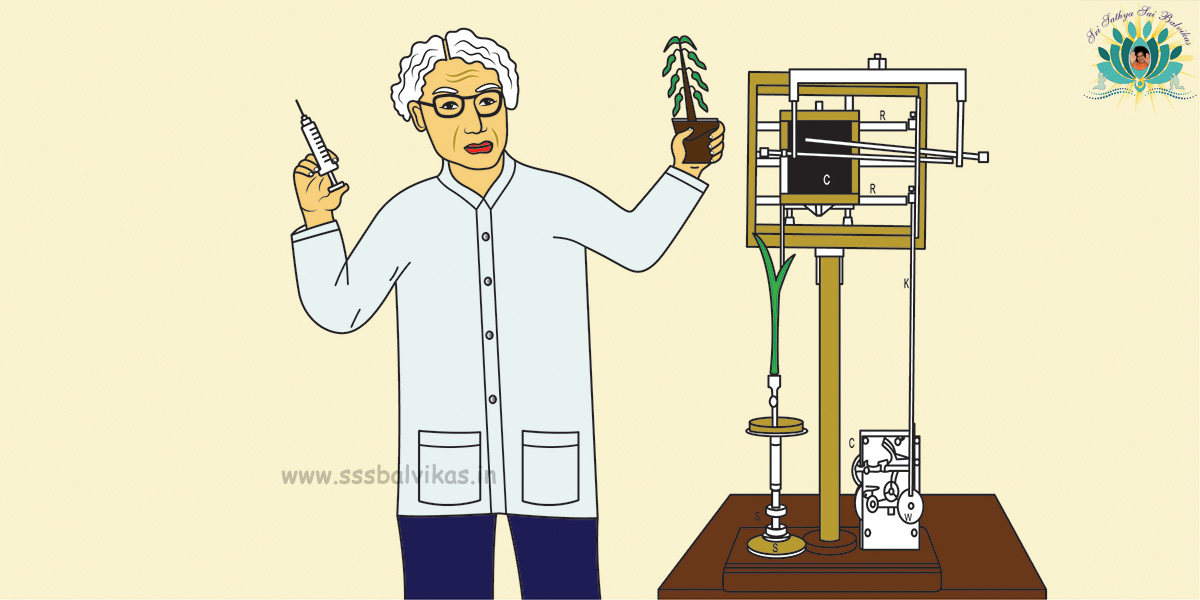 Dr. J.C.Bose, proved Plants too can feel